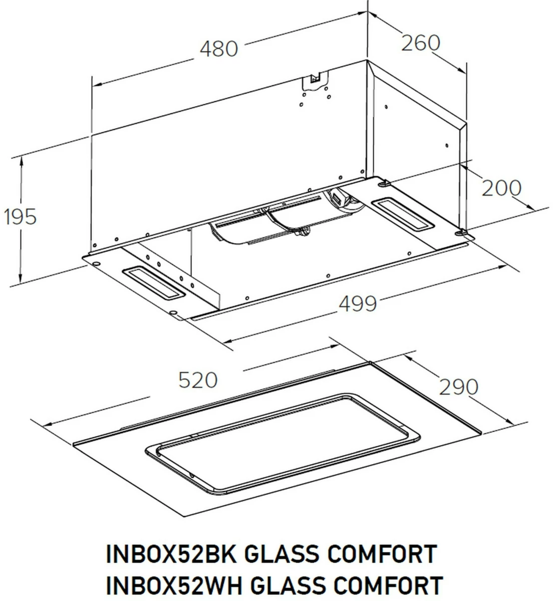 MEFERI INBOX52WH GLASS COMFORT.1