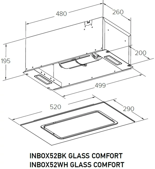 MEFERI INBOX52WH GLASS COMFORT.1
