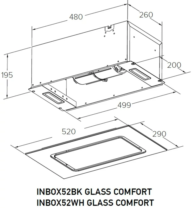 MEFERI INBOX52WH GLASS COMFORT.1