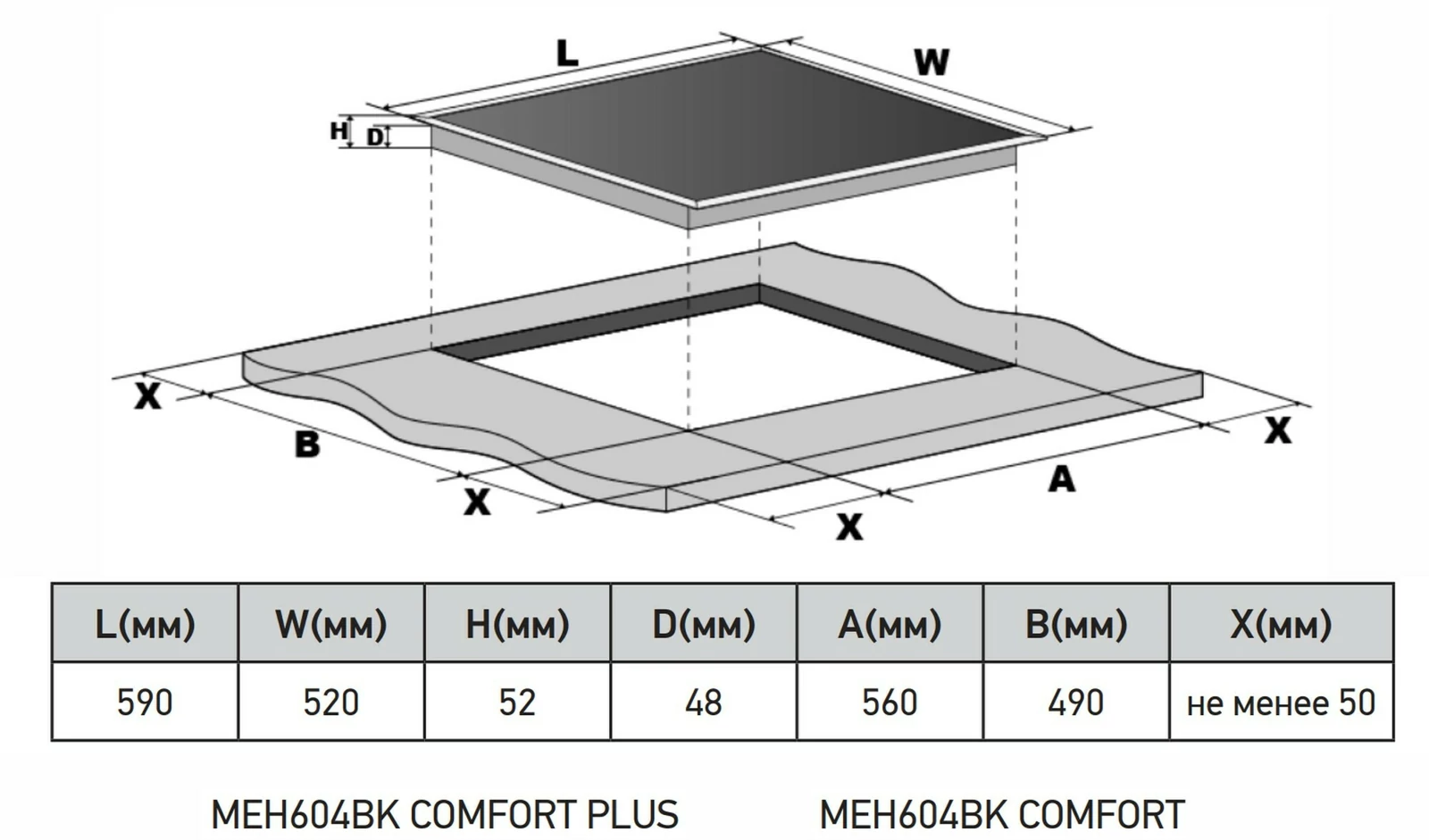 MEFERI MEH604BK COMFORT.1