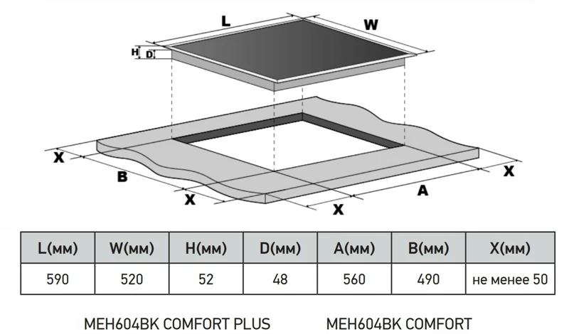 MEFERI MEH604BK COMFORT.1
