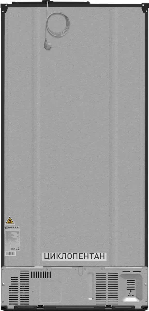 MEFERI MFR83BLACK IX TOTAL NO FROST FRENCH DOOR COMFORT.5