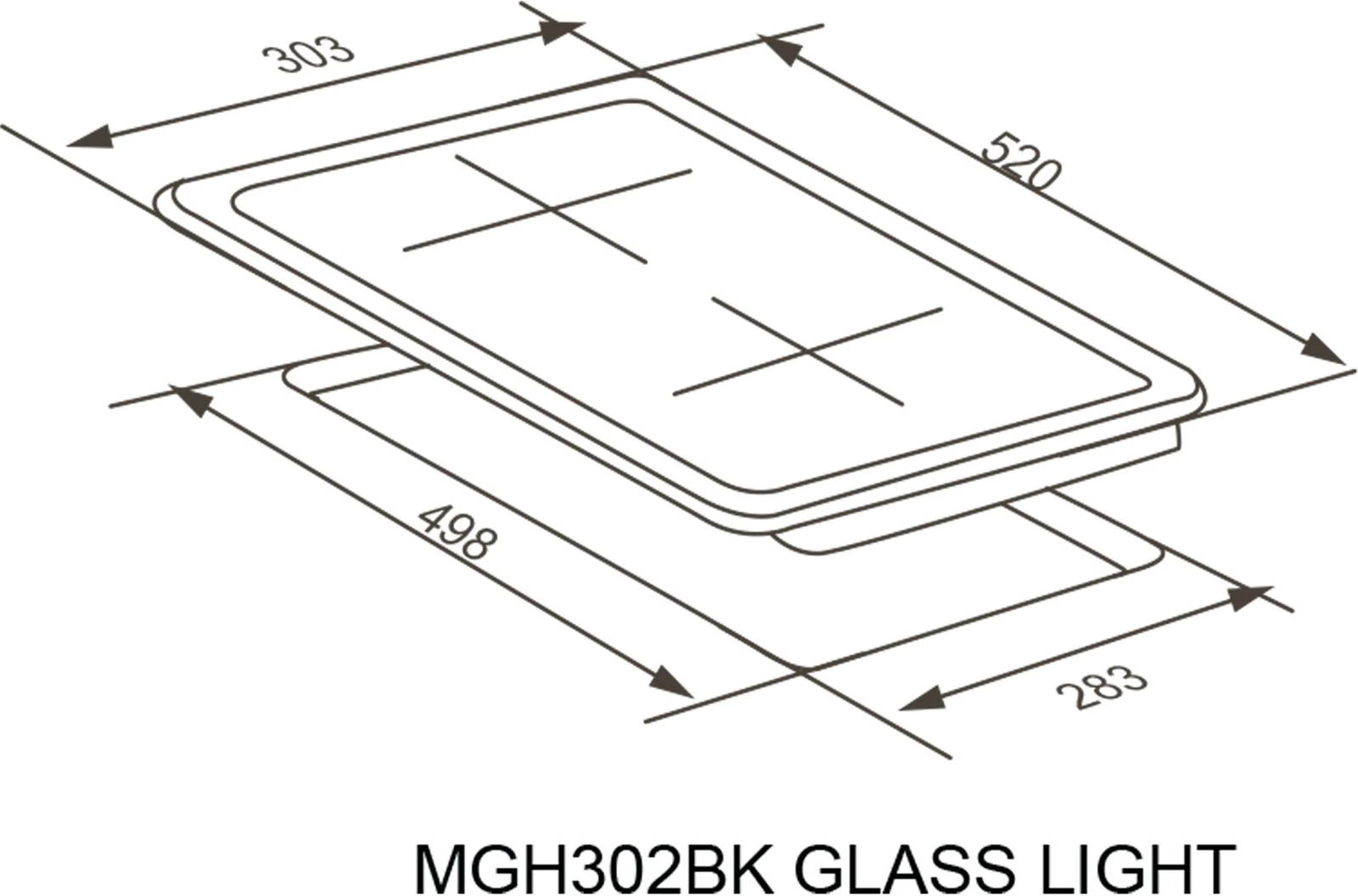 MEFERI MGH302BK GLASS LIGHT.8