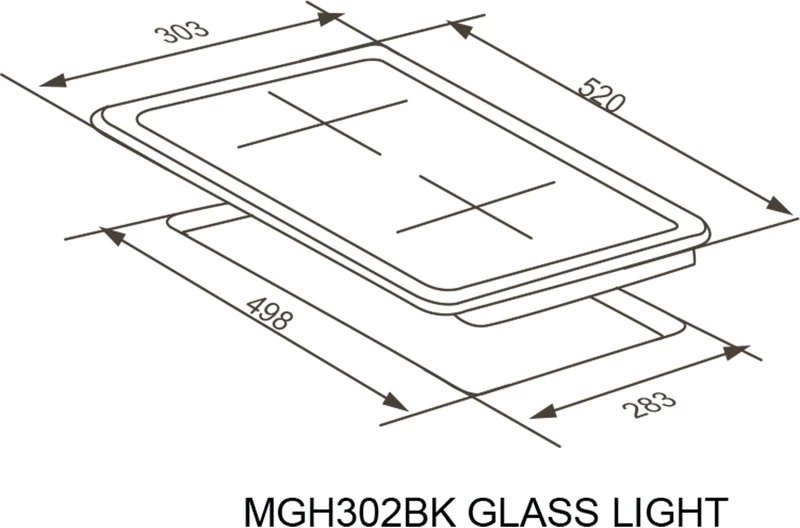MEFERI MGH302BK GLASS LIGHT.8