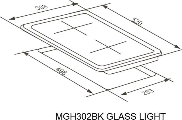 MEFERI MGH302BK GLASS LIGHT.8