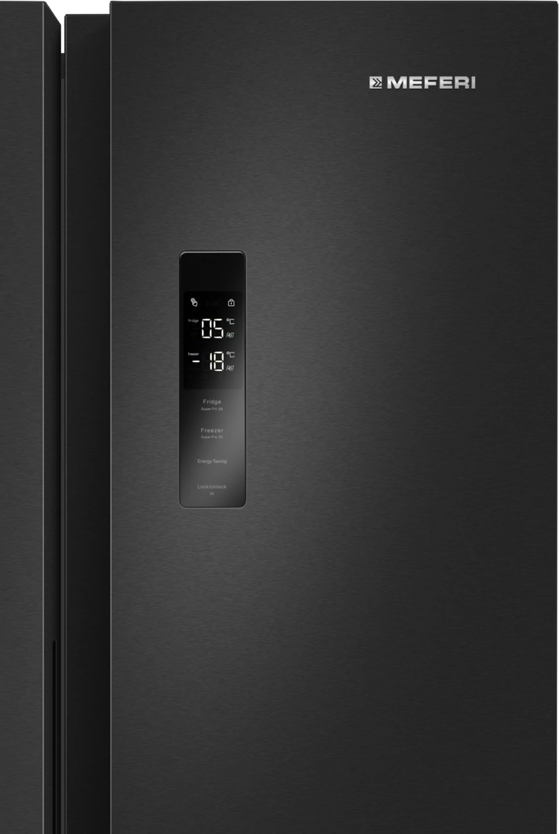 MEFERI MFR83BLACK IX TOTAL NO FROST SIDE BY SIDE COMFORT.7