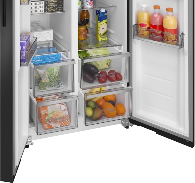 MEFERI MFR83BLACK IX TOTAL NO FROST SIDE BY SIDE COMFORT.5