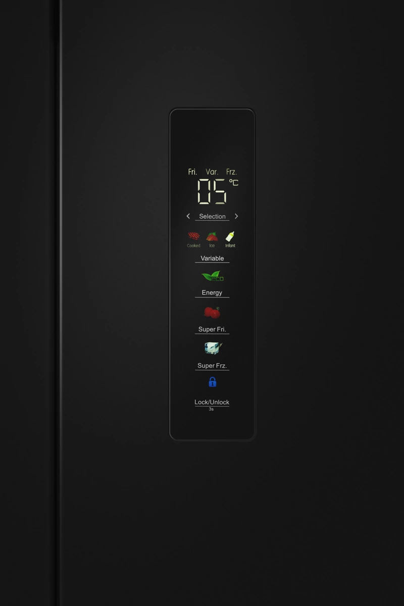 MEFERI MFR70BK TOTAL NO FROST CROSS DOOR ULTRA.8