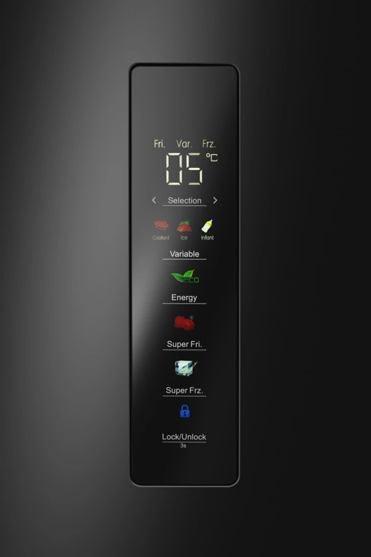 MEFERI MFR83BLACK IX TOTAL NO FROST CROSS DOOR COMFORT.10